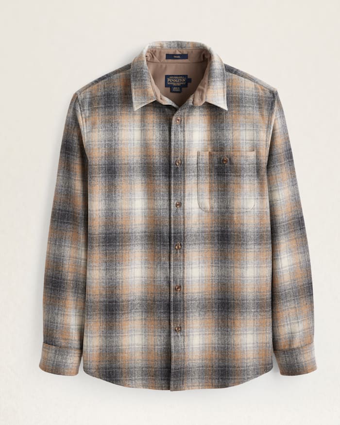 MEN'S PLAID ELBOW-PATCH TRAIL SHIRT